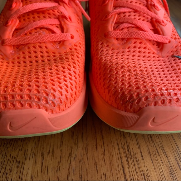 Nike running cross fit shoes. Bright mango color. Great condition. Size 7. - Picture 7 of 8
